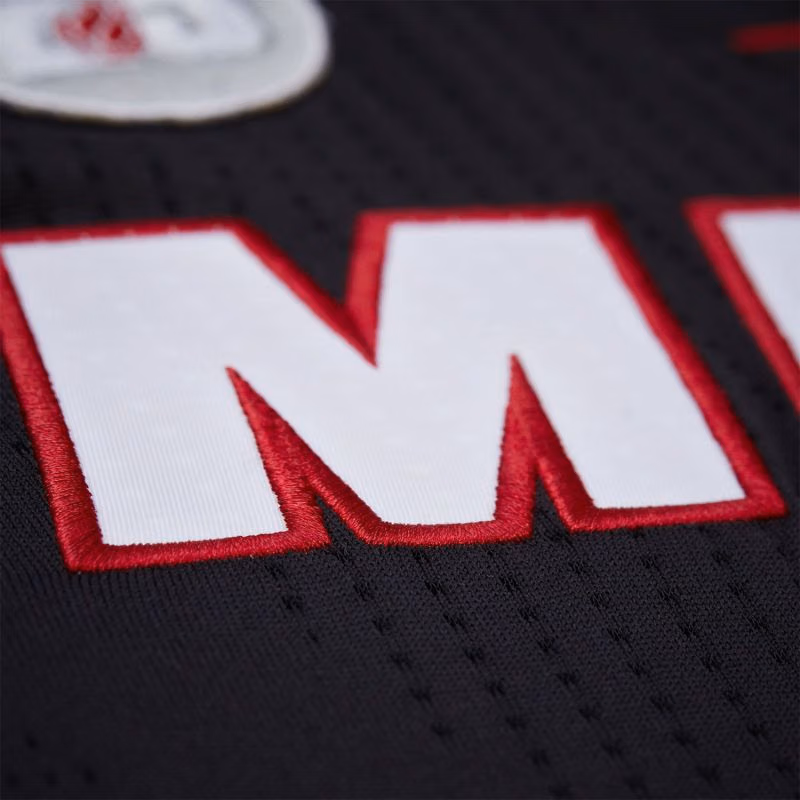 Dwyane Wade #3 Miami Heat 2012-13 Mitchell & Ness Authentic NBA Jersey Black view 5