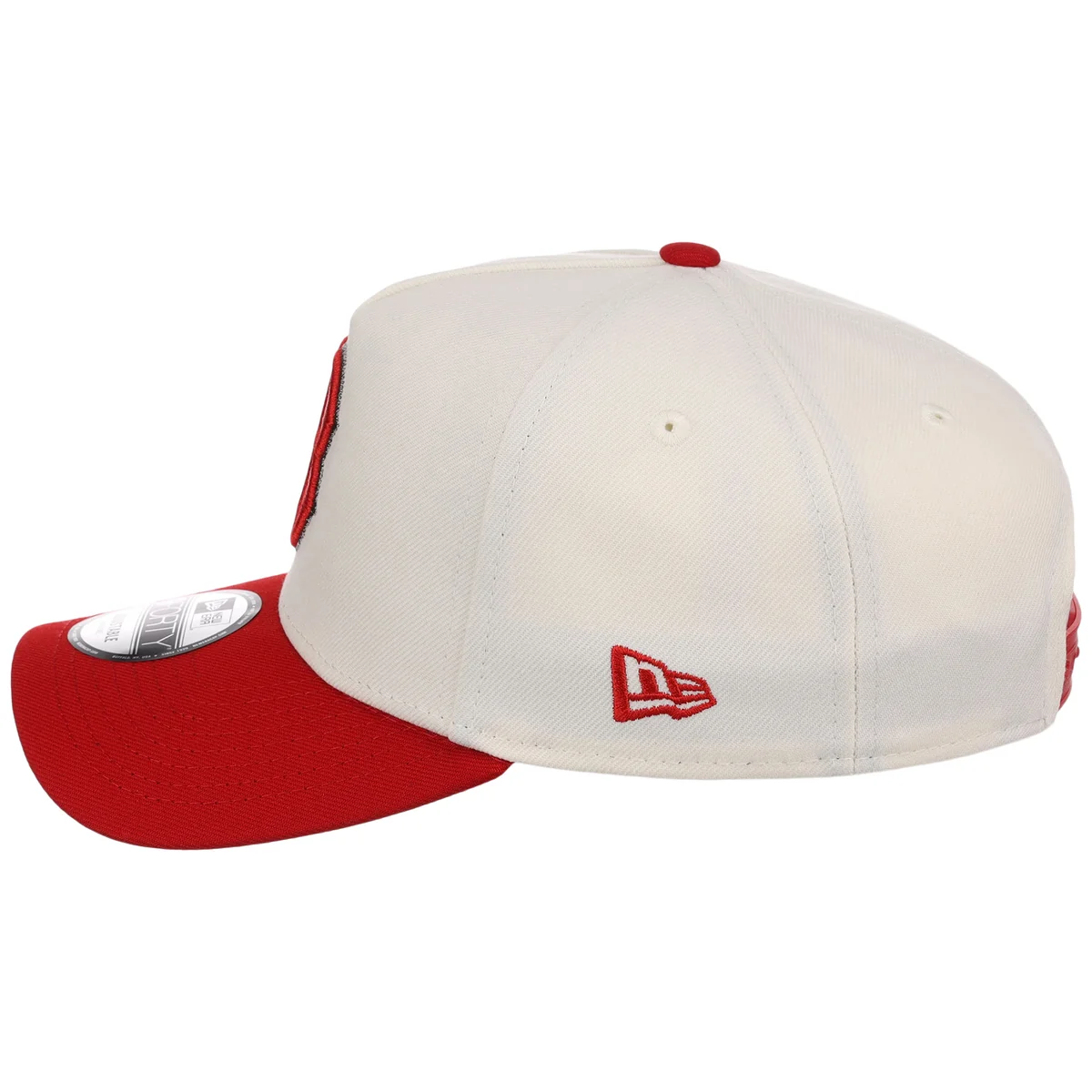 Boston Red Sox MLB Chrome x Red FASHION CORE New Era 9FORTY A-Frame detail view