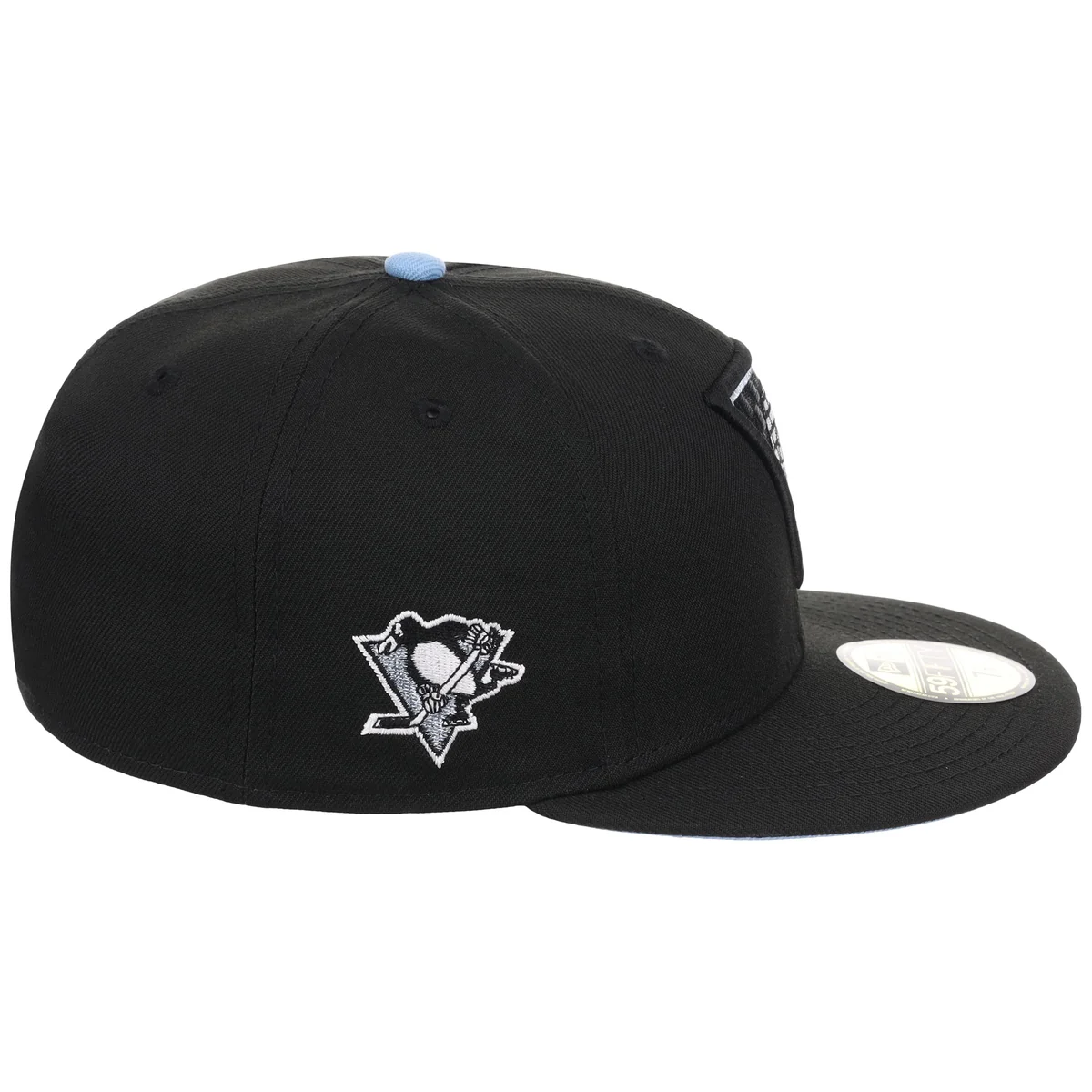 Pittsburgh Penguins Friday Flux New Era 59FIFTY (Black/Black/Sky) detail view