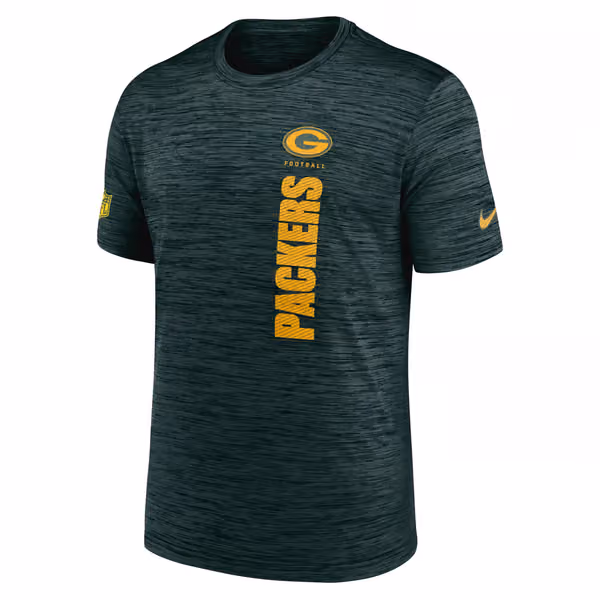 Green Bay Packers 2024 NFL Sideline Nike Velocity Performance T-Shirt Green view 1