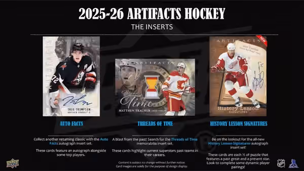 2025/26 Upper Deck Artifacts Hockey NHL Blaster Box view 2