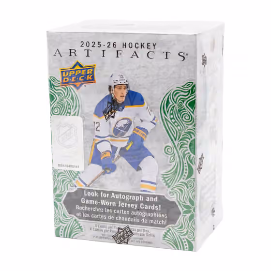 2025/26 Upper Deck Artifacts Hockey NHL Blaster Box view 1