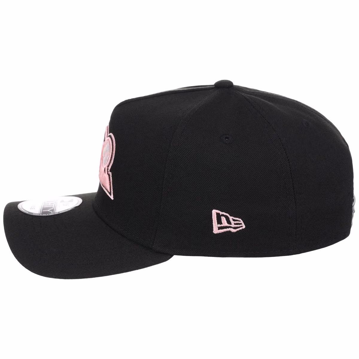 Colorado Rockies MLB Black x Pink FASHION CORE New Era 9FORTY A-Frame detail view