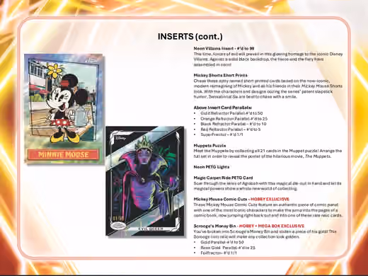 2026 topps Disney NEON Blaster Box view 5
