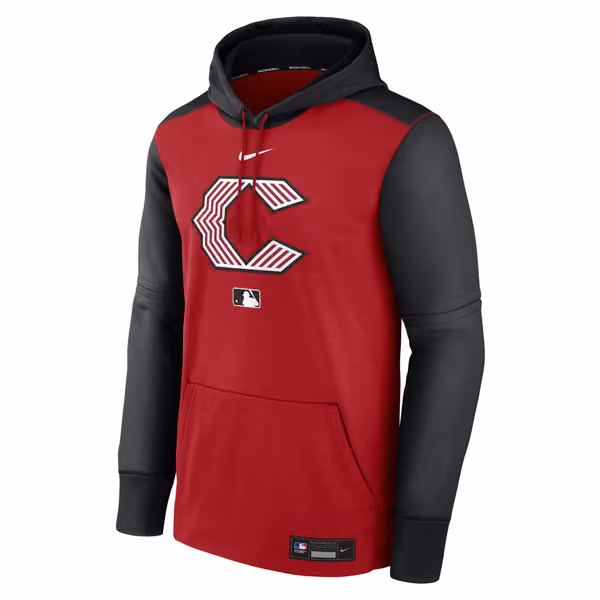 Cincinnati Reds City Connect 2026 MLB Authentic Therma Hoodie Red view 2
