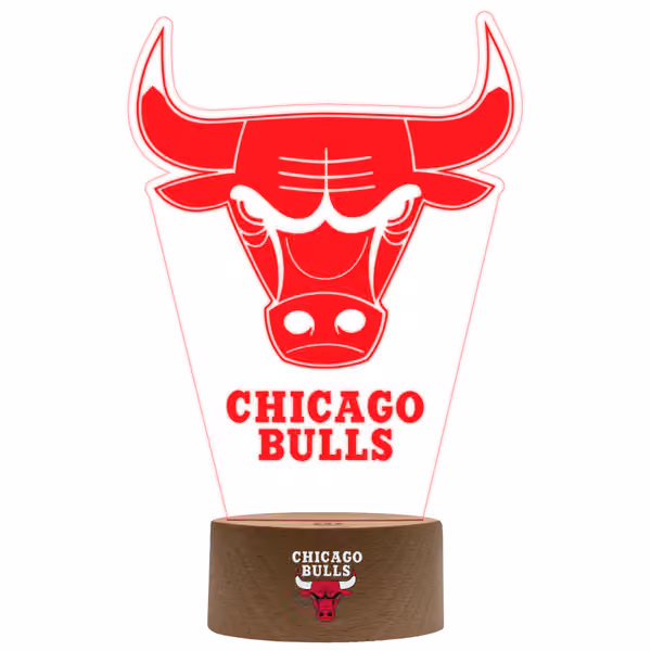 Chicago Bulls NBA Team Logo LED Sign view 2