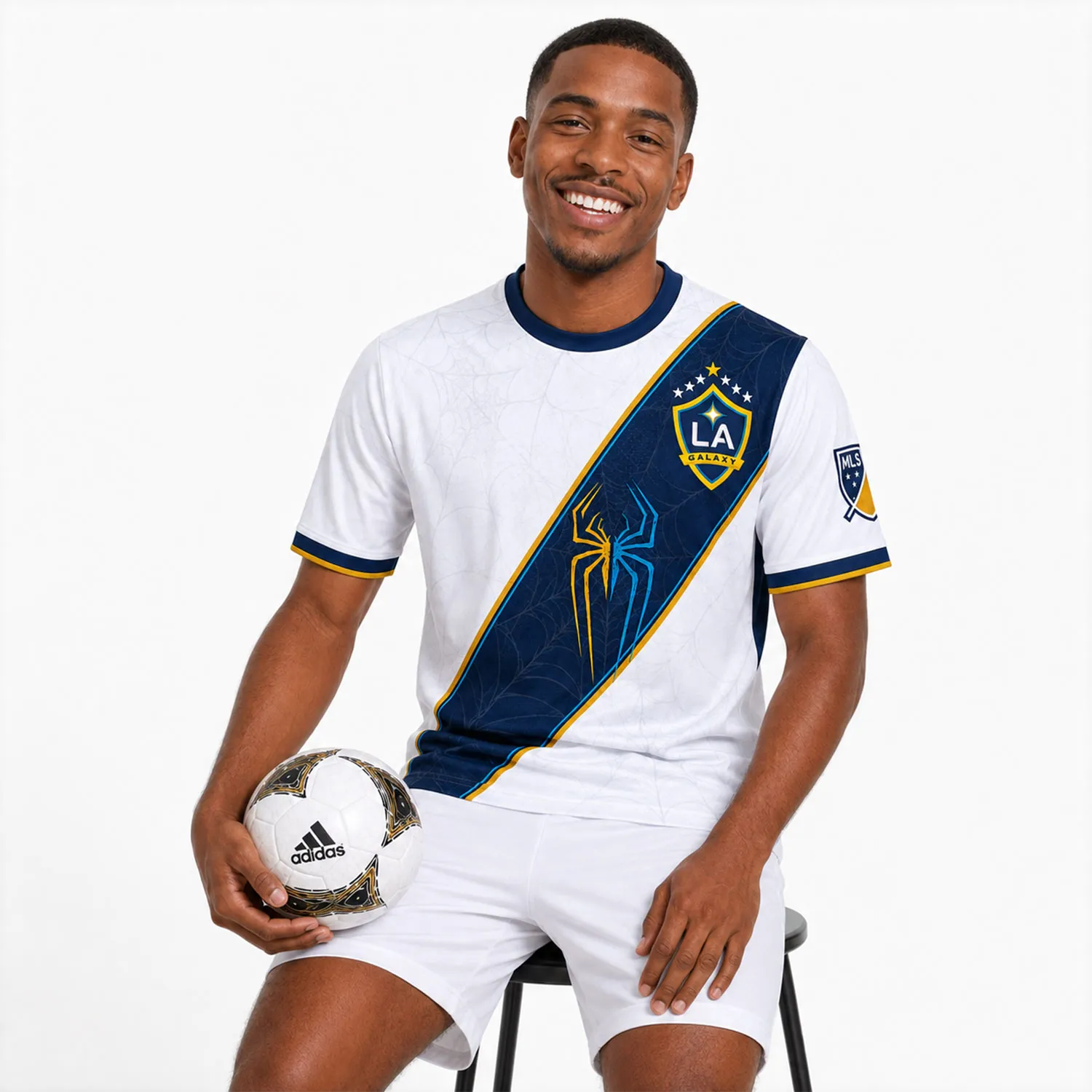 LA Galaxy Spiderman Custom Soccer Jersey – Amazing Sash