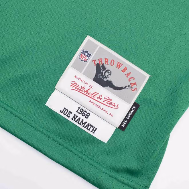 Joe Namath #12 New York Jets Mitchell & Ness Thowback NFL Jersey Green view 3