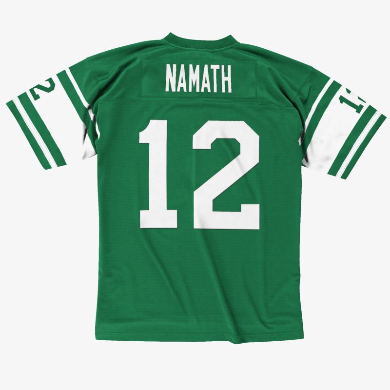 Joe Namath #12 New York Jets Mitchell & Ness Thowback NFL Jersey Green view 1