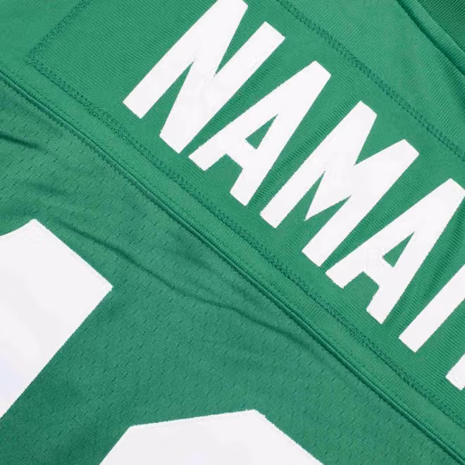 Joe Namath #12 New York Jets Mitchell & Ness Thowback NFL Jersey Green view 5