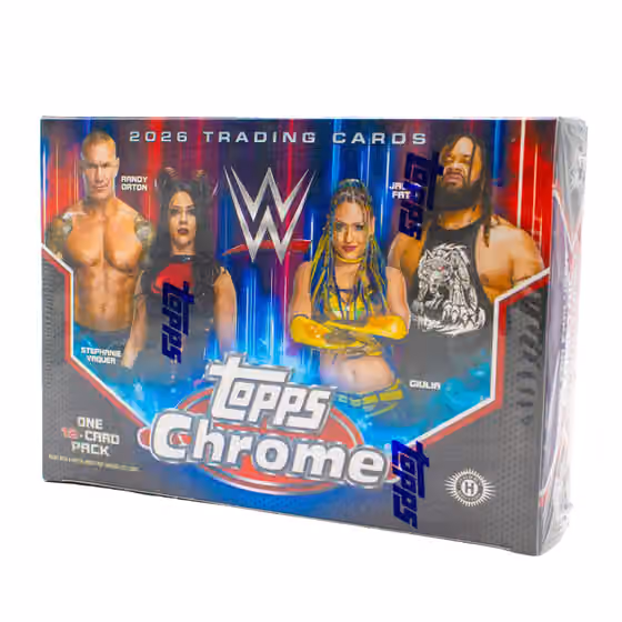 2026 Topps Chrome WWE Wrestling Breaker Delight Hobby Box view 1