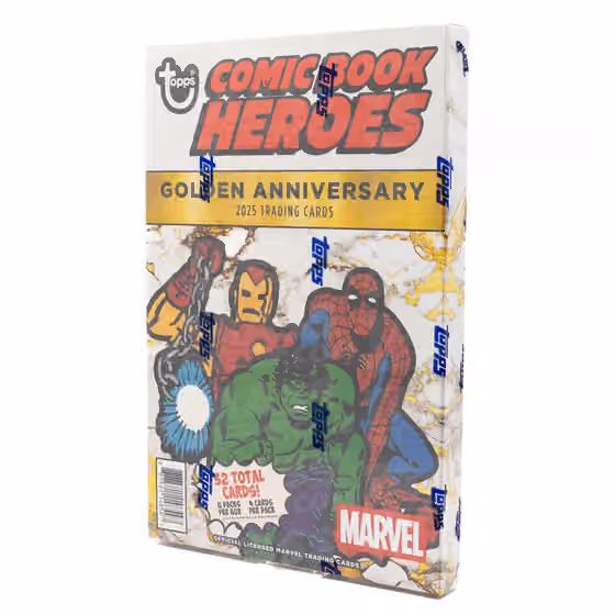 2025 topps Marvel Comic Book Heroes 1975 Golden Anniversary Hobby Box view 1