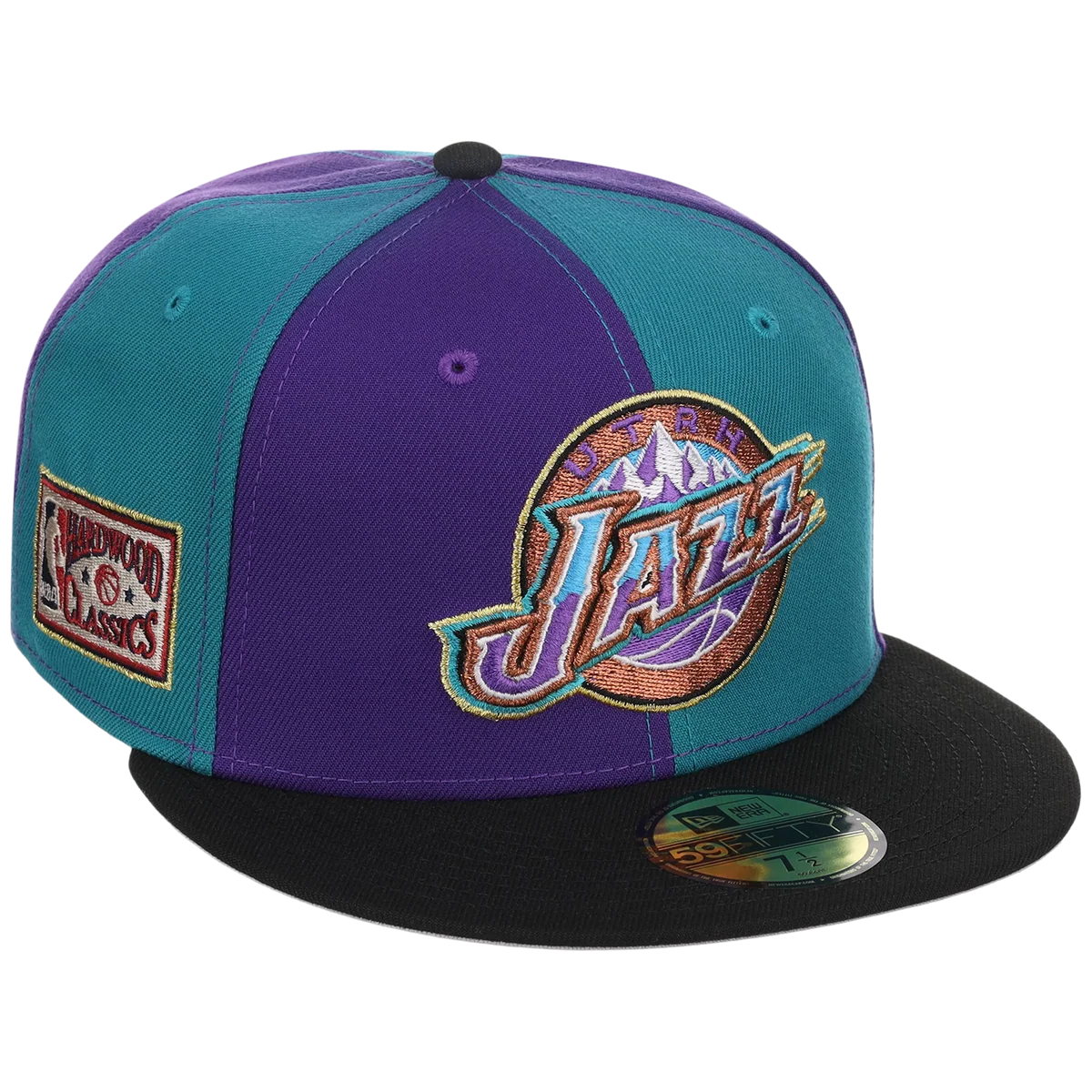 Utah Jazz NBA Pinwheel 2.0 New Era 59FIFTY front view
