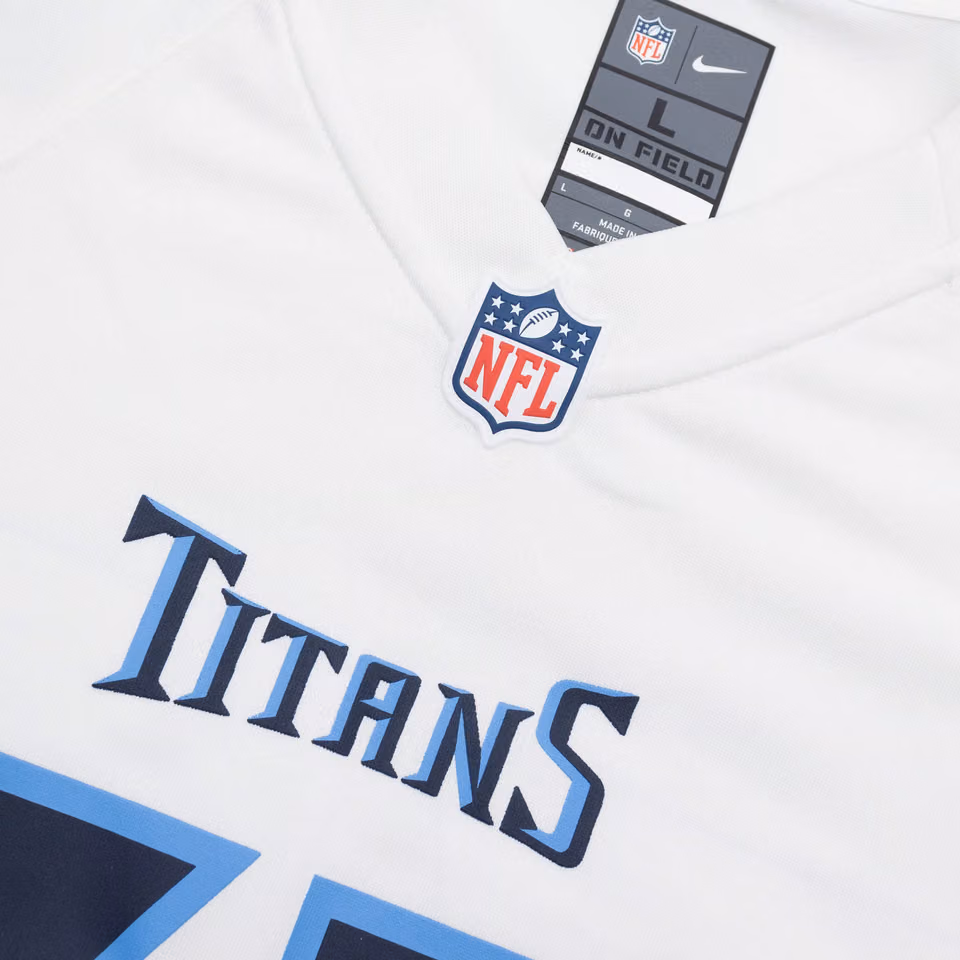 Derrick Henry #22 Tennessee Titans Nike Game NFL Football Jersey White view 5