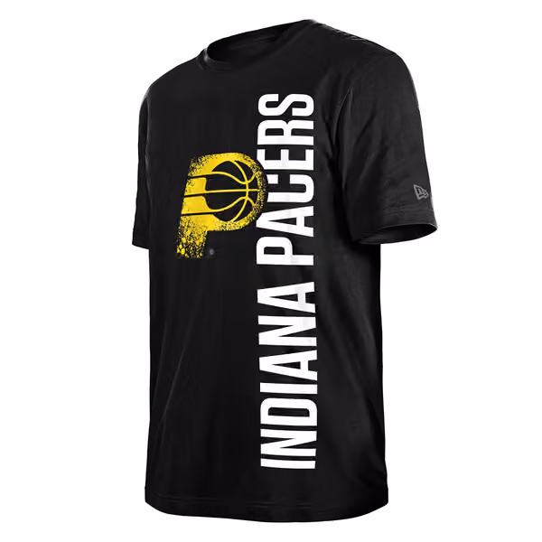 Indiana Pacers 2024 NBA City Edition New Era T-Shirt Black view 3