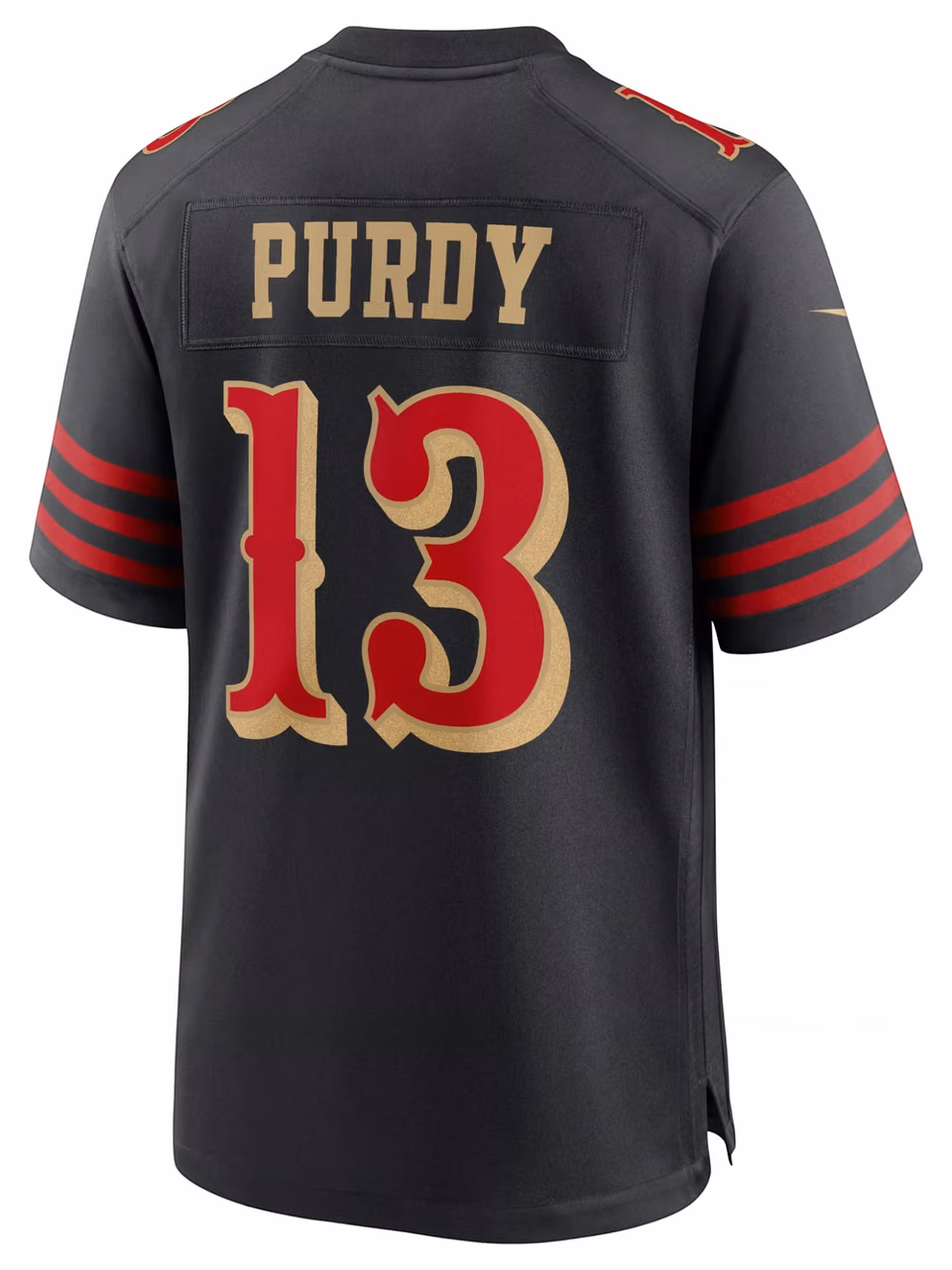 Brock Purdy #13 San Francisco 49ers Rivalries Game NFL Jersey Black view 3