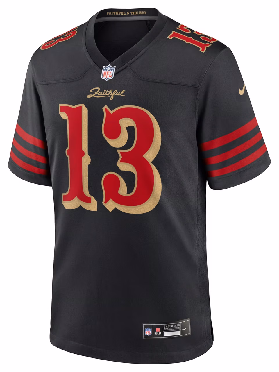 Brock Purdy #13 San Francisco 49ers Rivalries Game NFL Jersey Black view 2