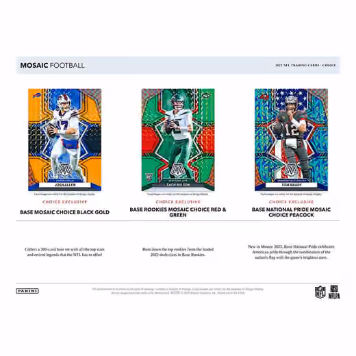 2022 Panini Mosaic Football NFL Choice Box view 3