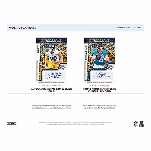2022 Panini Mosaic Football NFL Choice Box view 2