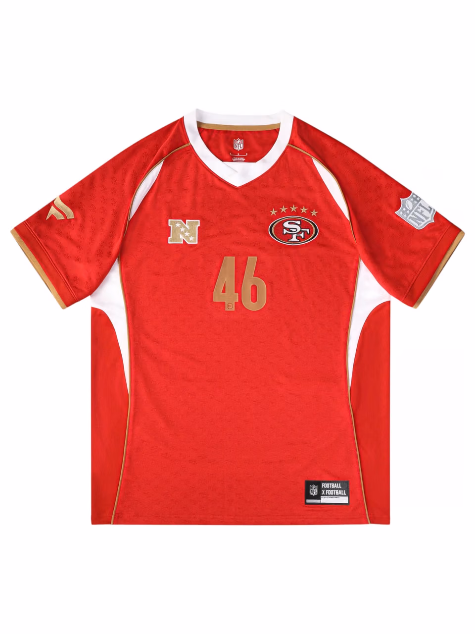 San Francisco 49ers 2026 Football x Football NFL Fan Jersey Red view 1