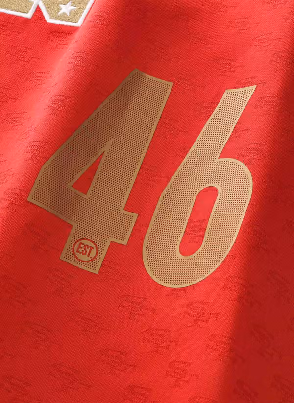 San Francisco 49ers 2026 Football x Football NFL Fan Jersey Red view 6
