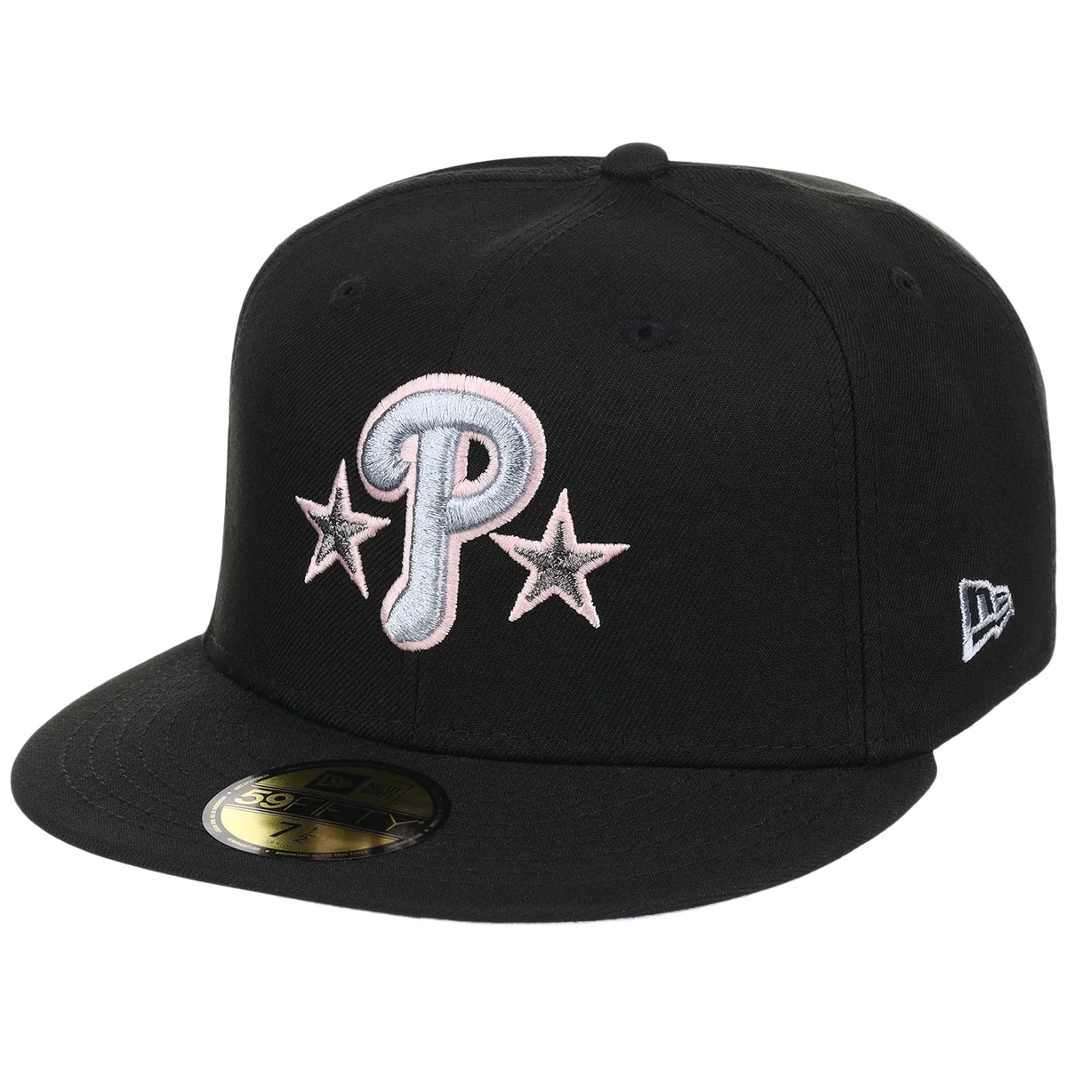Philadelphia Phillies MLB Pewter Skies New Era 59FIFTY detail view