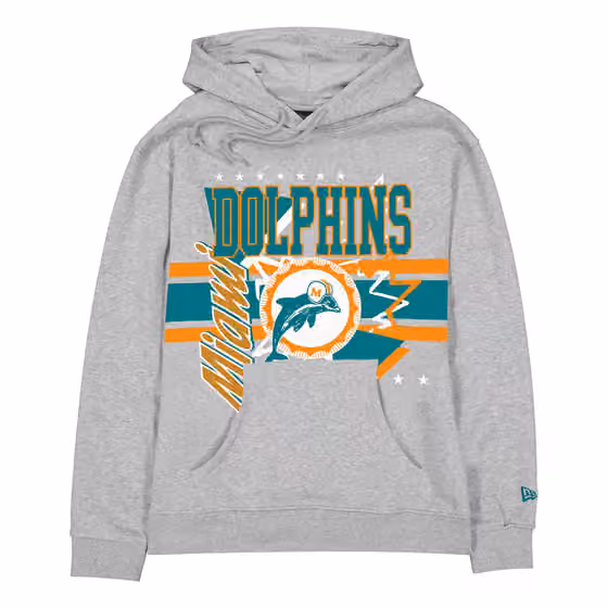 Miami Dolphins Sport Classics Oversized NFL Hoodie Gray view 1