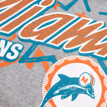 Miami Dolphins Sport Classics Oversized NFL Hoodie Gray view 4