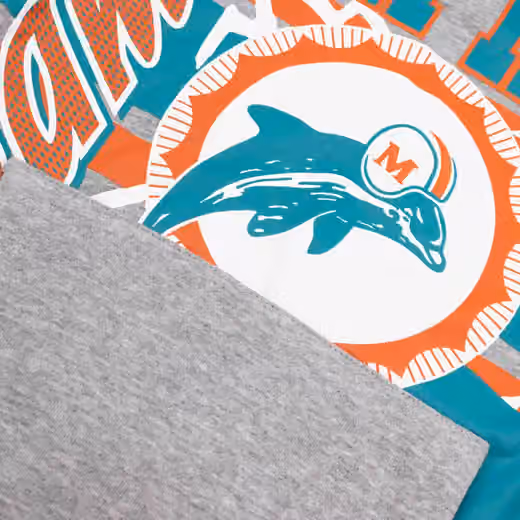 Miami Dolphins Sport Classics Oversized NFL Hoodie Gray view 3