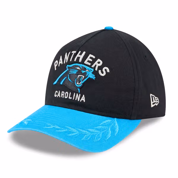 Carolina Panthers 2025 NFL Draft 9TWENTY A-Frame Adjustable Cap Black product photo