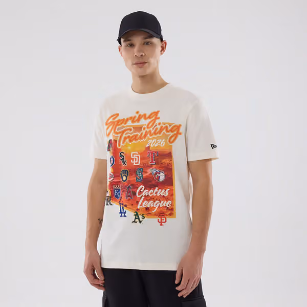 MLB Spring Training 2026 Cactus League T-Shirt Cream view 1