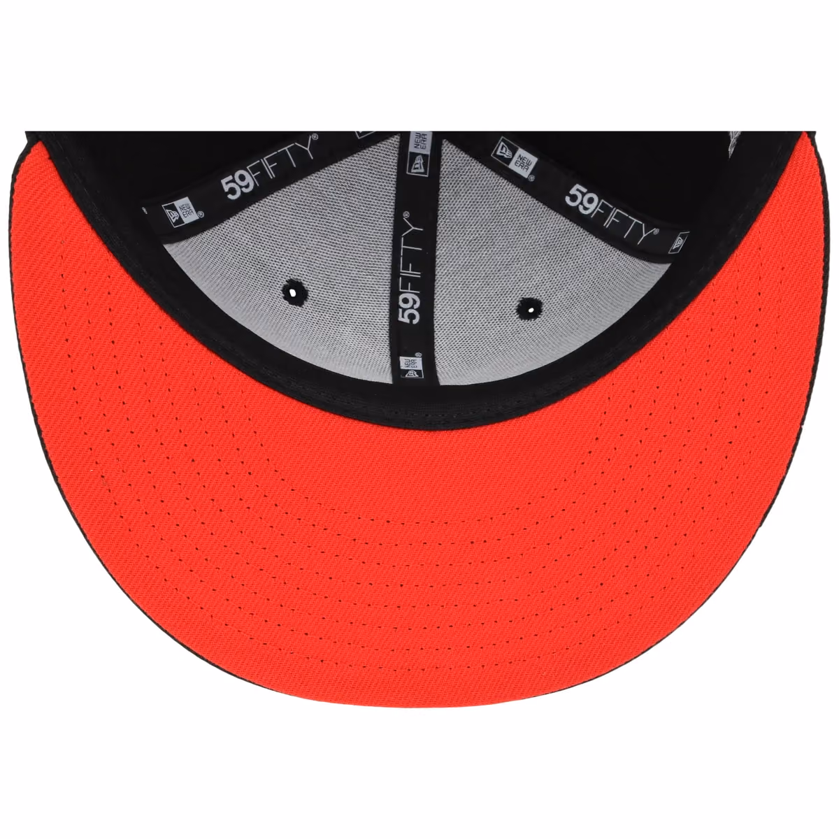 Anaheim Angels New Era 59FIFTY (Black/Black) back view