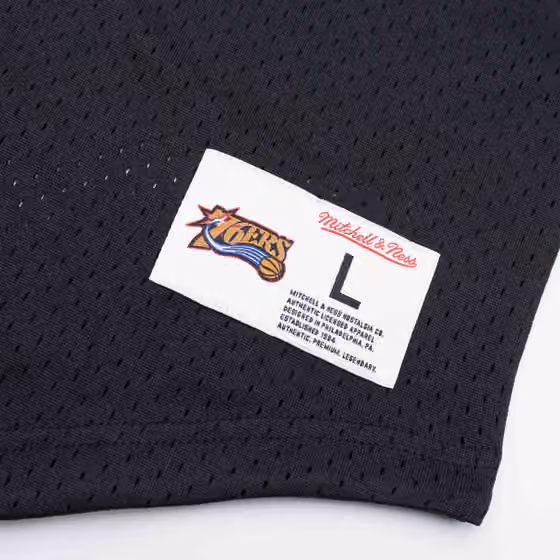 Philadelphia 76ers Mitchell & Ness Camo Reflective NBA Crew Mesh Jersey view 4