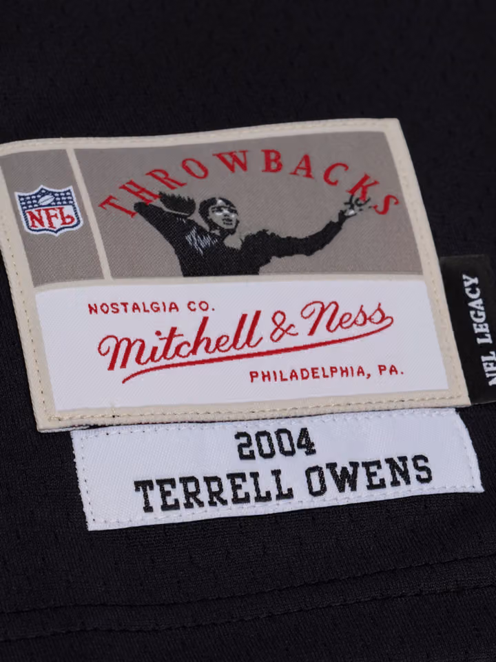 Terrell Owens #81 Philadelphia Eagles 2004 Legacy Throwback NFL Jersey Black view 3