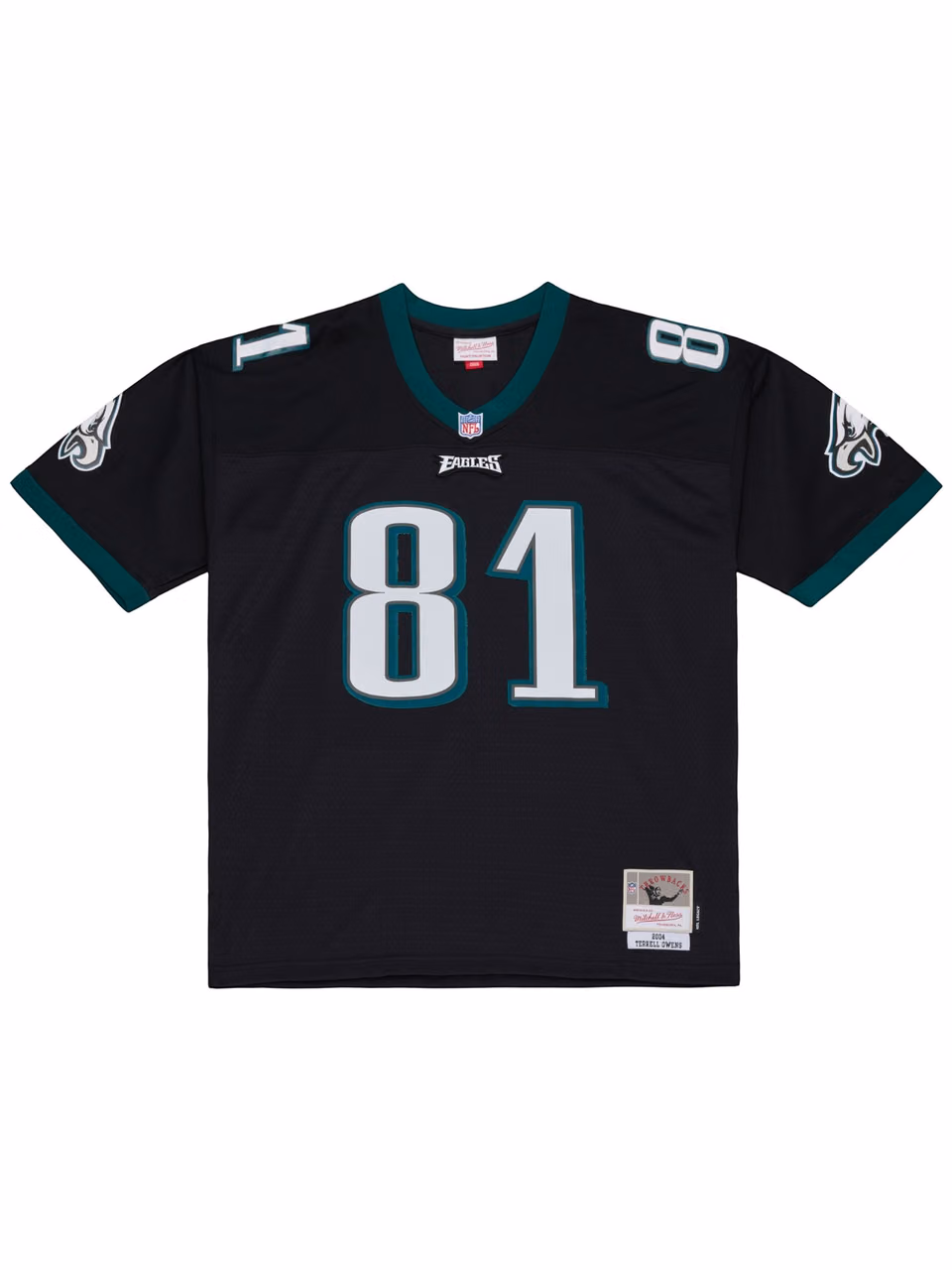 Terrell Owens #81 Philadelphia Eagles 2004 Legacy Throwback NFL Jersey Black view 2