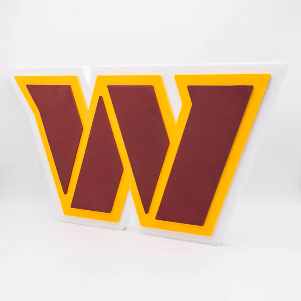 Washington Commanders NFL 3D Foam Logo Wall Sign view 1