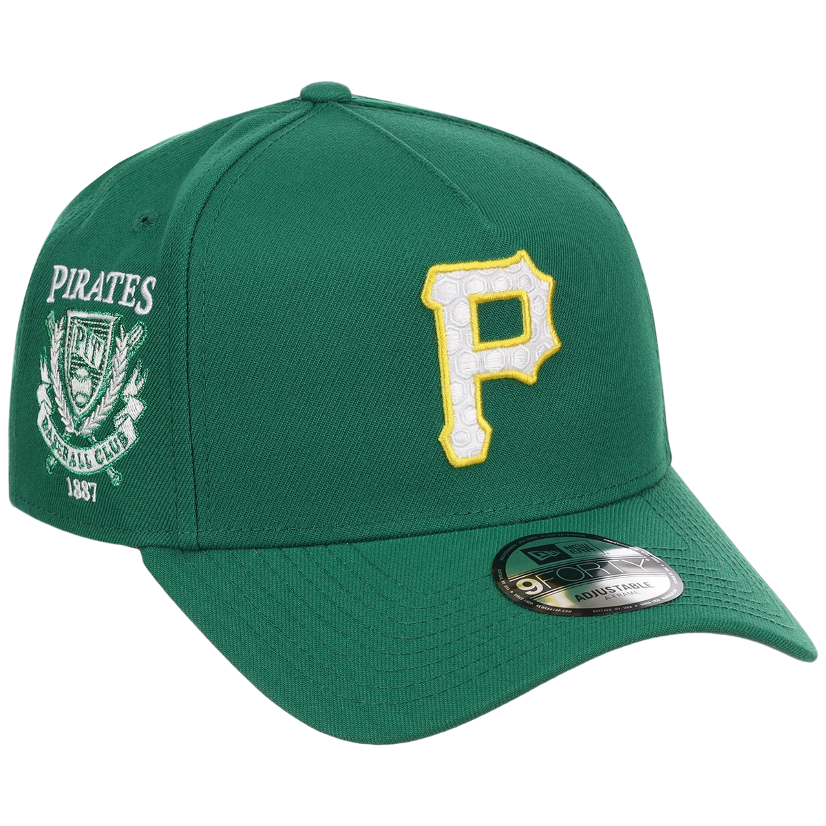 Pittsburgh Pirates MLB Augusta Bloom New Era 9FORTY w/ Golf Pin front view
