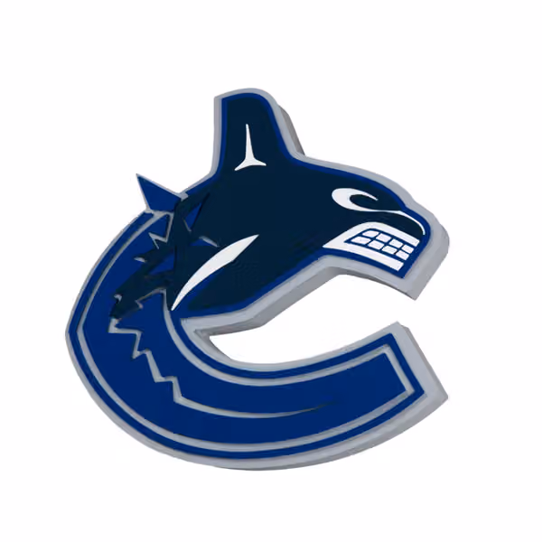 Vancouver Canucks NHL 3D Foam Logo Wall Sign view 1
