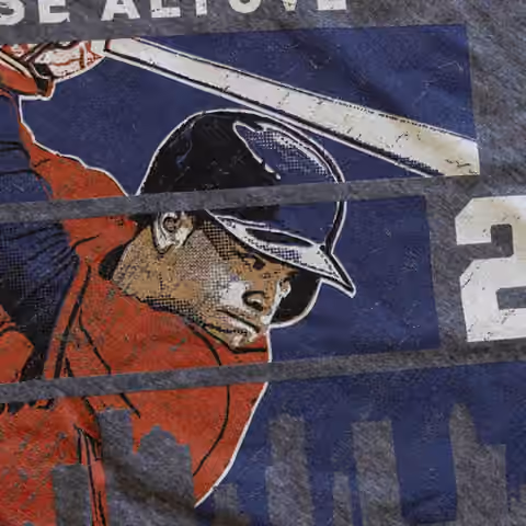 Jose Altuve Houston Stripes MLB T-Shirt view 2