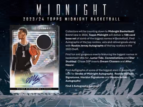 2023/24 Topps Midnight Basketball Hobby Box view 2