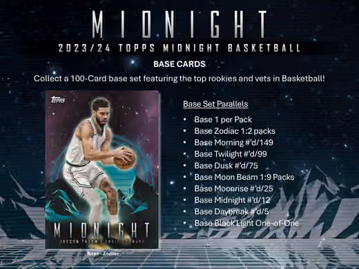2023/24 Topps Midnight Basketball Hobby Box view 3