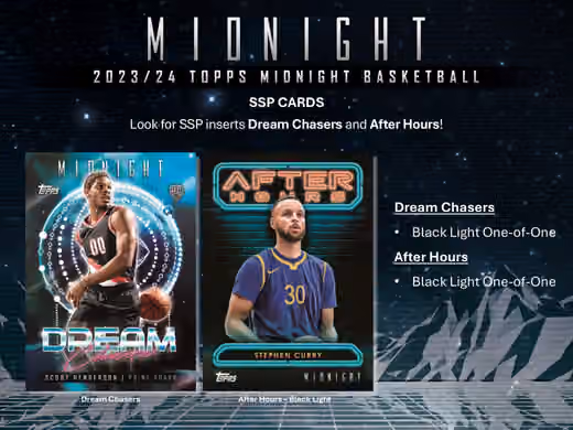 2023/24 Topps Midnight Basketball Hobby Box view 5