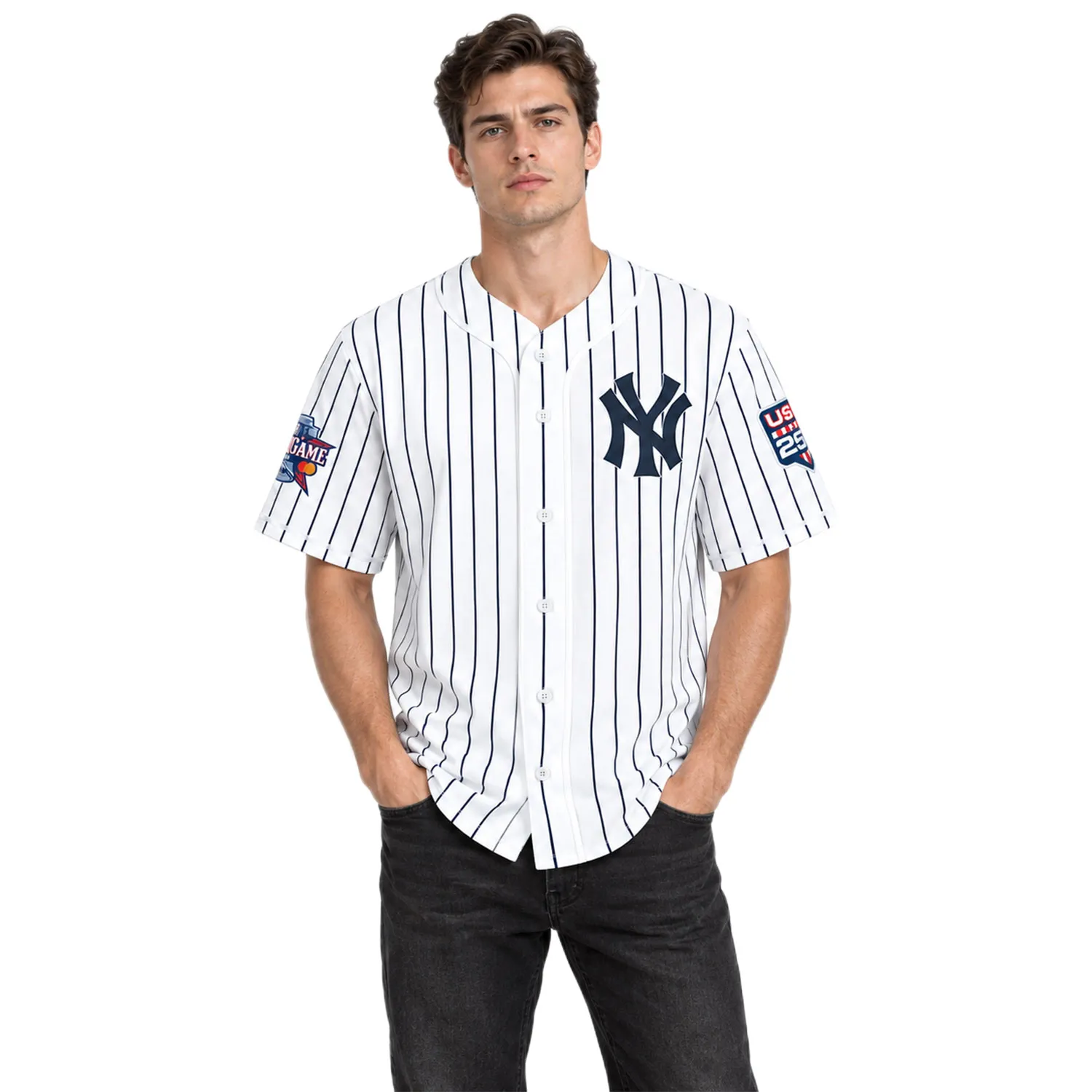Fourth of July Spencer Jones Yankees Jersey Vibrant Style