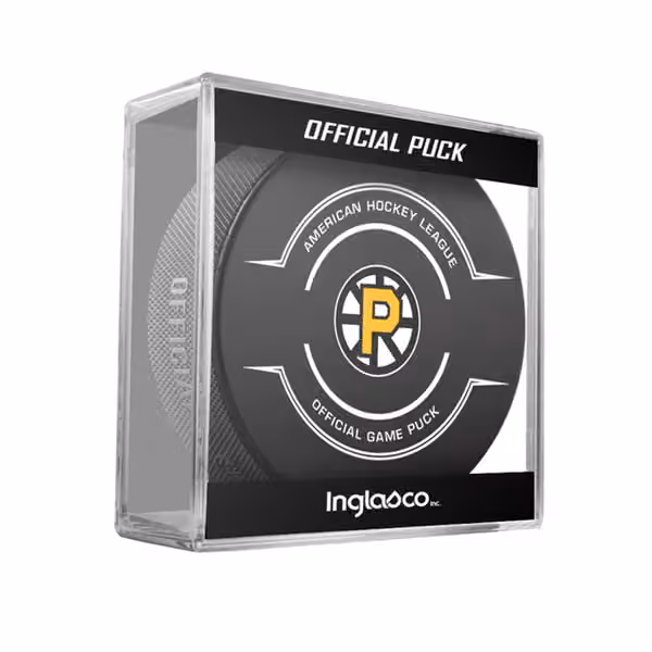 Providence Bruins AHL Official Game Puck view 1
