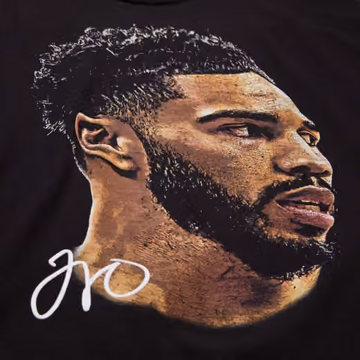 Jayson Tatum Mitchell & Ness Real Big Face NBA Tee Black view 3