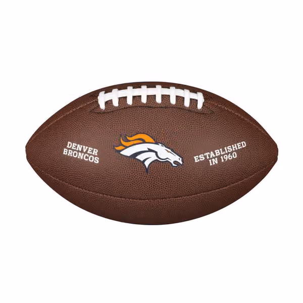 Denver Broncos Backyard Wilson Full Size NFL Football view 1