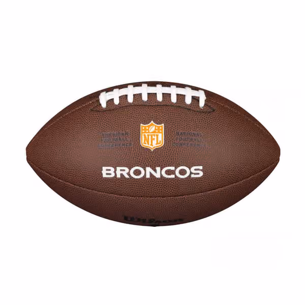Denver Broncos Backyard Wilson Full Size NFL Football view 2