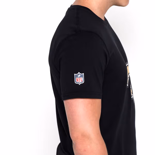 New Orleans Saints Team Logo New Era NFL T-Shirt Black view 3