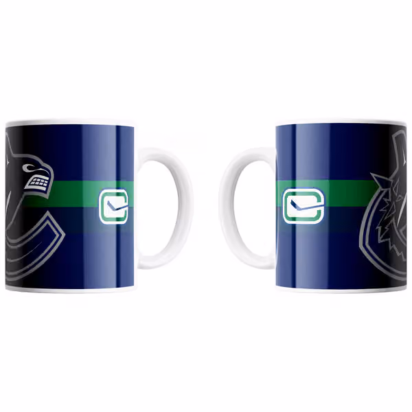 Vancouver Canucks Triple Logo NHL Jumbo Mug (450 ml) view 1