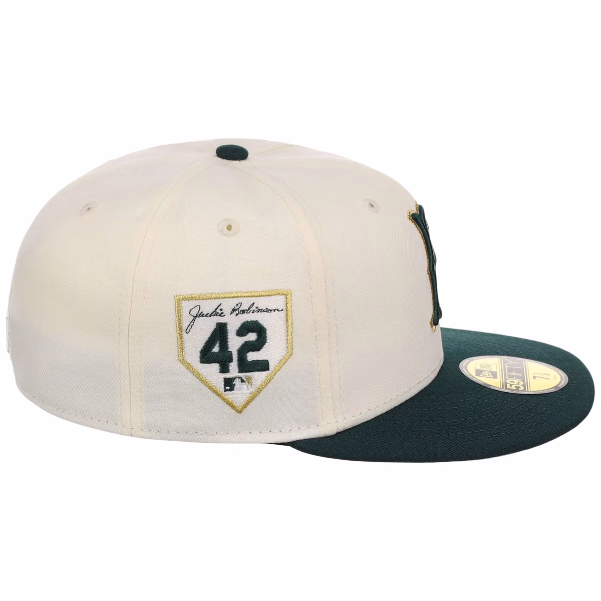 Brooklyn Dodgers MLB Gilded Ivy New Era 59FIFTY detail view